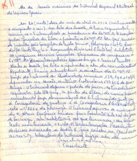 Ata da Sessão da Ata do Tribunal Regional Eleitoral de Minas Gerais, realizada em 20/04/1956