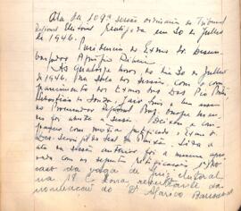 Ata da 109ª Sessão Ordinária do Tribunal Regional Eleitoral de Minas Gerais