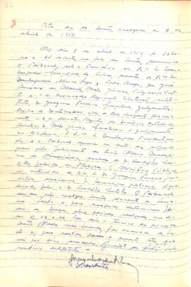 Ata da 2ª Sessão do Tribunal Regional Eleitoral de Minas Gerais, realizada em 03/04/1957