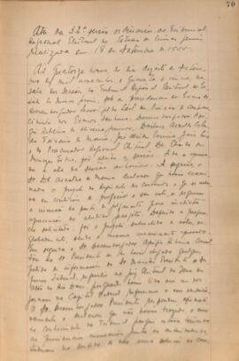 Ata da 32ª Sessão Ordinária do Tribunal Regional Eleitoral de Minas Gerais, realizada em 18/09/1945