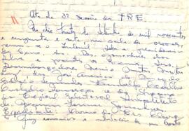 Ata da 3° Sessão Ordinária do Tribunal Regional Eleitoral de Minas Gerais, realizada em 30/09/1957