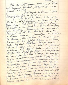 Ata da 107ª Sessão Ordinária do Tribunal Regional Eleitoral de Minas Gerais