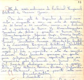 Ata da 2ª Sessão Ordinária do Tribunal Regional Eleitoral de Minas Gerais, realizada em 07/12/1956