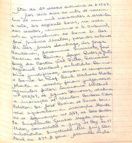 Ata da 2ª Sessão Ordinária do Tribunal Regional Eleitoral de Minas Gerais, realizada em 06/11/1967