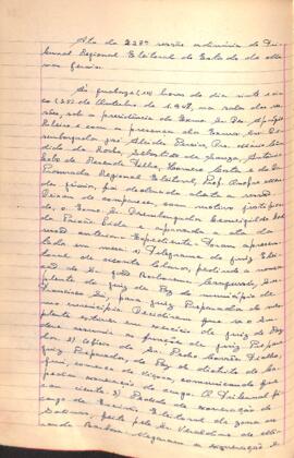 Ata da 228ª Sessão Ordinária do Tribunal Regional Eleitoral de Minas Gerais