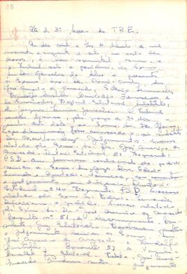 Ata da 3° Sessão Ordinária do Tribunal Regional Eleitoral de Minas Gerais, realizada em 23/09/1957