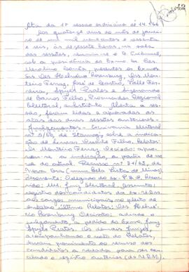 Ata da 1ª Sessão Ordinária do Tribunal Regional Eleitoral de Minas Gerais, realizada em 14/01/1966