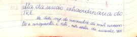 Ata da Sessão Extraordinária do Tribunal Regional Eleitoral de Minas Gerais, realizada em 11/11/1958