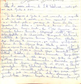 Ata da 1ª Sessão do Tribunal Regional Eleitoral de Minas Gerais, realizada em 19/06/1957