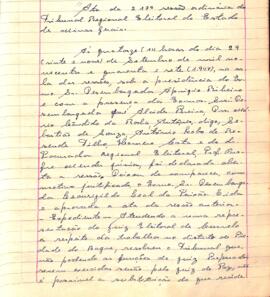 Ata da 217ª Sessão Ordinária do Tribunal Regional Eleitoral de Minas Gerais