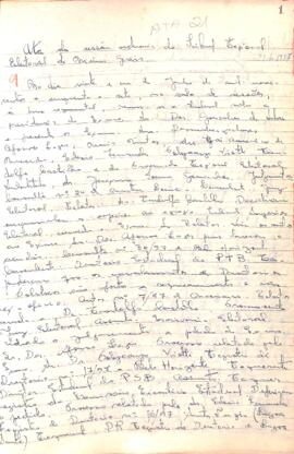 Ata da Sessão Ordinária do Tribunal Regional Eleitoral de Minas Gerais, realizada em 21/06/1957