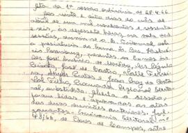 Ata da 1ª Sessão Ordinária do Tribunal Regional Eleitoral de Minas Gerais, realizada em 28/04/1966