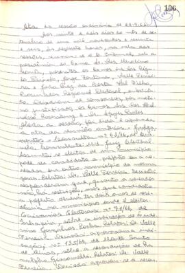 Ata da Sessão Ordinária do Tribunal Regional Eleitoral de Minas Gerais, realizada em 22/09/1966