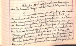 Ata da 110ª Sessão Extraordinária do Tribunal Regional Eleitoral de Minas Gerais