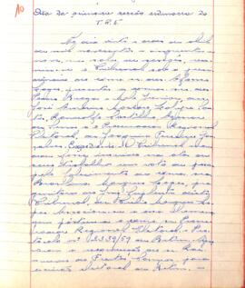 Ata da Sessão Ordinária do Tribunal Regional Eleitoral de Minas Gerais, realizada em 22/04/1959