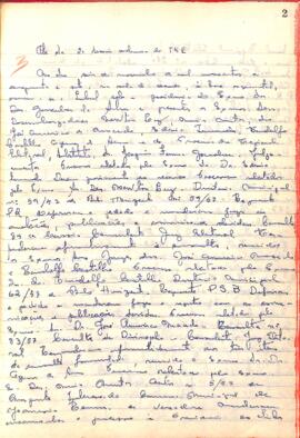 Ata da 2° Sessão Ordinária do Tribunal Regional Eleitoral de Minas Gerais, realizada em 06/11/195...