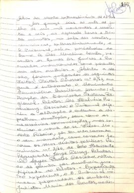 Ata da Sessão Extraordinária do Tribunal Regional Eleitoral de Minas Gerais, realizada em 15/07/1966