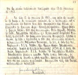 Ata da 2ª Sessão Ordinária do Tribunal Regional Eleitoral de Minas Gerais, realizada em 18/01/1957