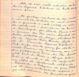 Ata da 230ª Sessão Ordinária do Tribunal Regional Eleitoral de Minas Gerais