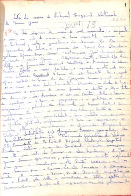Ata da Sessão Ordinária do Tribunal Regional Eleitoral de Minas Gerais, realizada em 16/05/1956