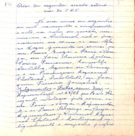 Ata da 2° Sessão Ordinária do Tribunal Regional Eleitoral de Minas Gerais, realizada em 05/12/1958