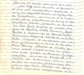 Ata da 1ª Sessão Ordinária do Tribunal Regional Eleitoral de Minas Gerais, realizada em 03/02/1966
