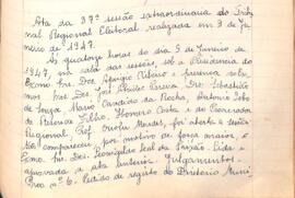 Ata da 37ª Sessão Extraordinária do Tribunal Regional Eleitoral de Minas Gerais