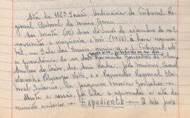Ata da 116ª Sessão Ordinária do Tribunal Regional Eleitoral de Minas Gerais