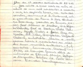 Ata da 1ª Sessão Ordinária do Tribunal Regional Eleitoral de Minas Gerais, realizada em 25/04/1966