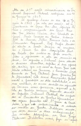 Ata da 41ª Sessão Extraordinária do Tribunal Regional Eleitoral de Minas Gerais