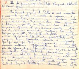 Ata da 1ª Sessão Ordinária do Tribunal Regional Eleitoral de Minas Gerais, realizada em 24/07/1957