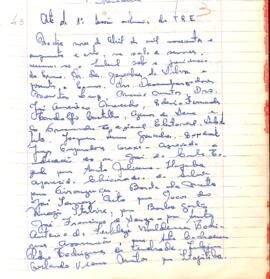 Ata da Sessão Ordinária do Tribunal Regional Eleitoral de Minas Gerais, realizada em 09/04/1958