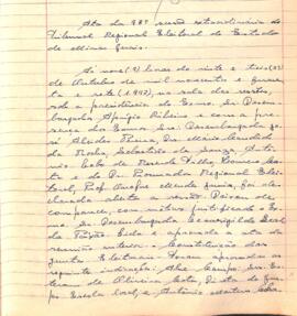 Ata da 98ª Sessão Extraordinária do Tribunal Regional Eleitoral de Minas Gerais