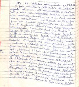 Ata da Sessão Ordinária do Tribunal Regional Eleitoral de Minas Gerais, realizada em 27/08/1968