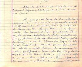 Ata da 108ª Sessão Extraordinária do Tribunal Regional Eleitoral de Minas Gerais