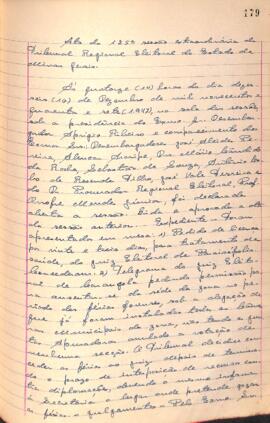 Ata da 125ª Sessão Extraordinária do Tribunal Regional Eleitoral de Minas Gerais
