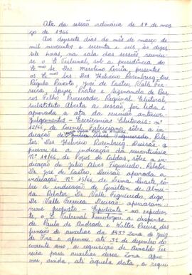 Ata da Sessão Ordinária do Tribunal Regional Eleitoral de Minas Gerais, realizada em 17/03/1966