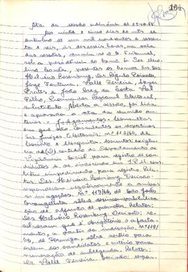 Ata da Sessão Ordinária do Tribunal Regional Eleitoral de Minas Gerais, realizada em 25/10/1966