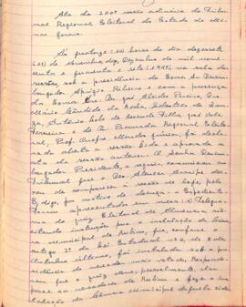Ata da 250ª Sessão Ordinária do Tribunal Regional Eleitoral de Minas Gerais