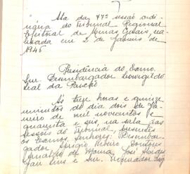 Ata da 77ª  Sessão Ordinária do Tribunal Regional Eleitoral de Minas Gerais
