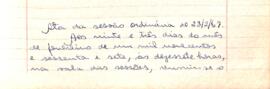 Ata da Sessão Ordinária do Tribunal Regional Eleitoral de Minas Gerais, realizada em 23/02/1967