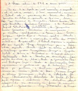 Ata da Sessão Ordinária do Tribunal Regional Eleitoral de Minas Gerais, realizada em 09/08/1957