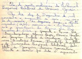 Ata da 2ª Sessão Ordinária do Tribunal Regional Eleitoral de Minas Gerais, realizada em 10/12/1956