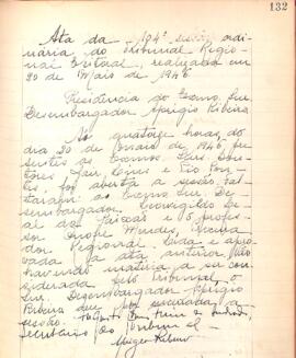 Ata da 104ª Sessão Ordinária do Tribunal Regional Eleitoral de Minas Gerais
