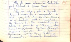 Ata da Sessão Ordinária do Tribunal Regional Eleitoral de Minas Gerais, realizada em 27/08/1958