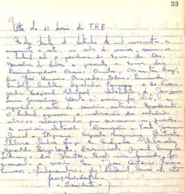 Ata da 1ª Sessão Ordinária do Tribunal Regional Eleitoral de Minas Gerais, realizada em 30/09/1957