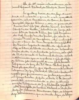 Ata da 111ª Sessão Extraordinária do Tribunal Regional Eleitoral de Minas Gerais