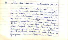Ata da Sessão Ordinária do Tribunal Regional Eleitoral de Minas Gerais, realizada em 26/01/1959