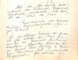 Ata da 103ª Sessão Ordinária do Tribunal Regional Eleitoral de Minas Gerais
