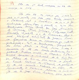 Ata da 1ª Sessão do Tribunal Regional Eleitoral de Minas Gerais, realizada em 22/03/1957